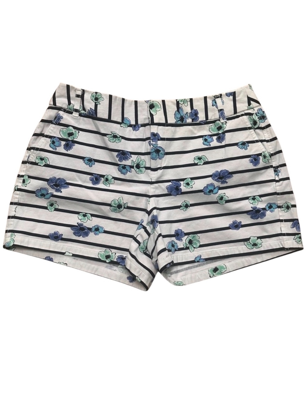 Elle Women's Floral Striped Shorts